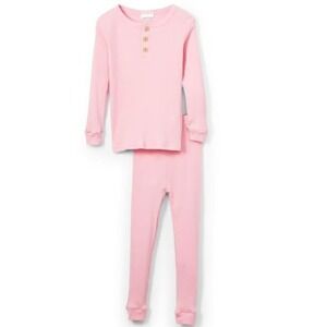 Sweet and Soft Baby Pajamas Baby Pink Size 8